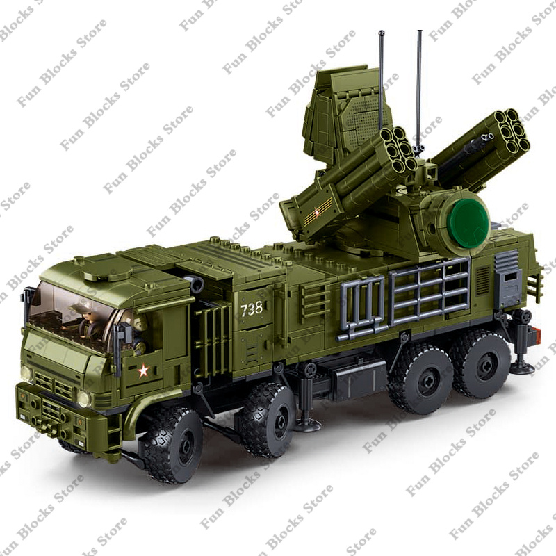Lego Set Creator - SLUBAN Pantsir kendaraan rudal militer antipesawat