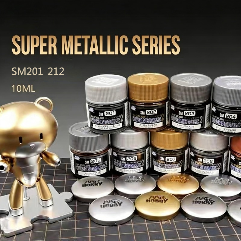 Tamiya Model Paint Set - Cat Minyak Metalik Efek Elektroplating Super