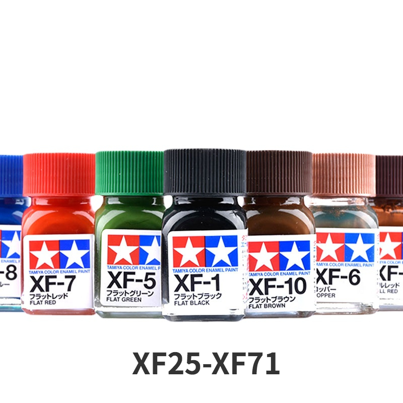 Tamiya Model Paint Set - TAMIYA cat Enamel warna datar XF25-XF71