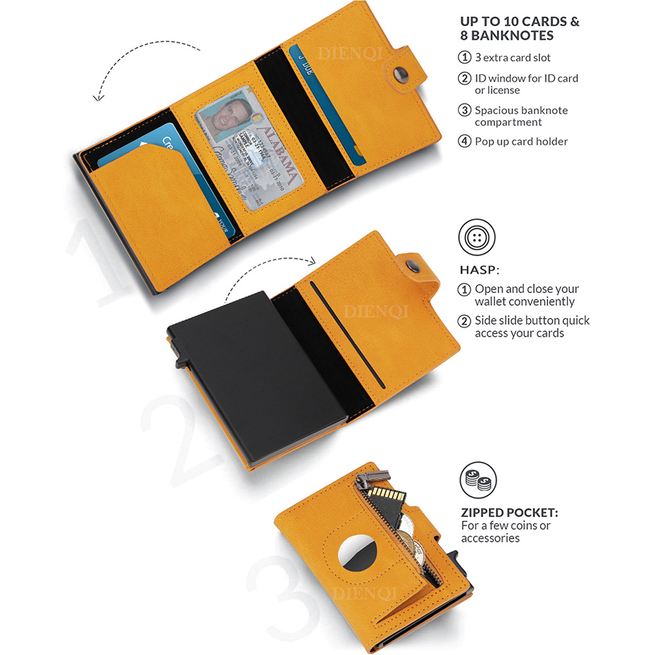 Airtag dompet Rfid pemegang ka - Card Top Loader ulasan dan harga